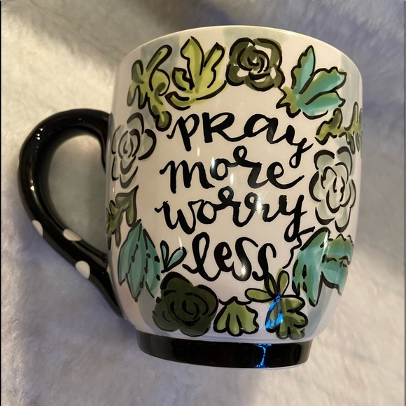 Glory Hous Other - NIB Glory hous Mug Pray more Worry less !